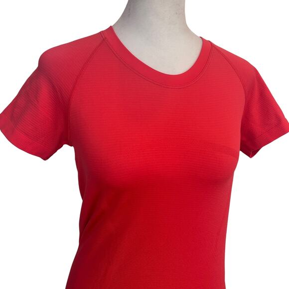Lululemon Orange Swiftly Tech Short Sleeve 2.0 Women's Size 6 - Picture 2 of 5